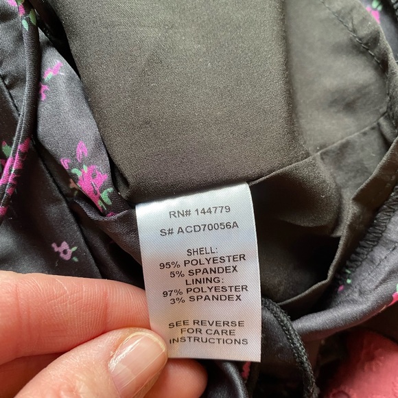 NWT ACOA Collection navy floral dress, size S - Picture 6 of 7